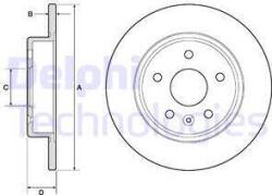 Delphi Frana disc Disc frana Delphi BG4761C (DELPHIBG4761C)