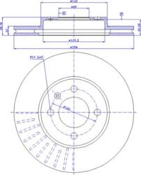 FEBI Bilstein Frana disc Disc frana FEBI Bilstein 06512 (FEBIBILSTEIN06512)