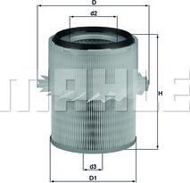 Mahle Filtru aer Mahle LX 673 - compatibil Mitsubishi, Honda - MAHLE-LX 673 (MAHLELX673)