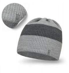PaMaMi Téli Sapka Férfiaknak Szürke Univerzális Beanie (Modne Czapki Jesienno-Zimowe Męskie Proste)