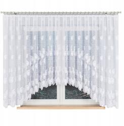 NORA kész jacquard függöny, 400×160cm, fehér (023097/FBL/001/400160/1)