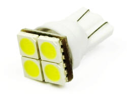 Interlook LED izzó, W5W T10, 4 SMD 5050, Xenon White, 12V