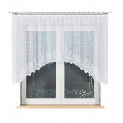 Markizeta Jacquard függöny, 300×120cm, Karolina, fehér, klasszikus, békás (054160/FBL/001/300120/1)