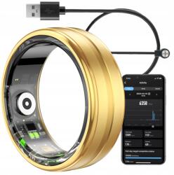  Okosgyűrű Inteligens gyűrű karkötő Pulzus Lépések Sport Arany 10 23 (5907339230601)