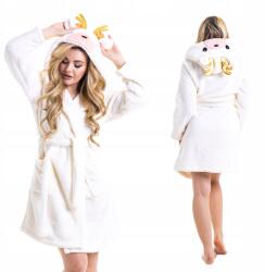  Meleg köntös, Size XL, plüss, kapucnis, rénszarvas mintás