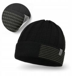 PaMaMi Férfi Téli Beanie Sapka, fekete, 56-60cm, 100% akril (2300010-001)