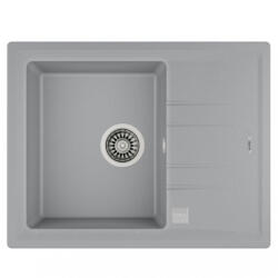 Teka Stone 45 S TG 1B 1D gránit mosogató, metál szürke