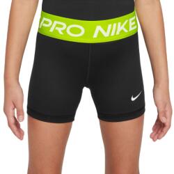 Nike Pantaloni scurți fete Nike Girls Pro 3in - black/volt/white (DA1033-011)