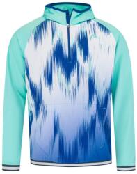 HEAD Hanorac tenis bărbați Head Topspin Hoodie - turquoise/print vision (811483-TQXV)