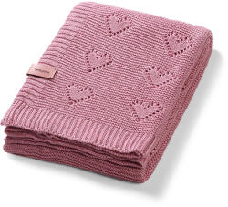 BabyOno Gyerek bambusz kötött takaró 75x100cm - rózsaszín