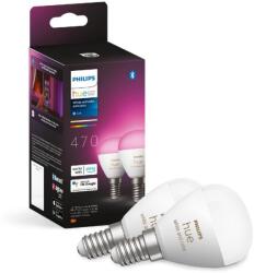 Philips KÉSZLET 2x LED RGBW Dimmelhető izzó Philips Hue WACA P45 E14/5, 1W/230V 8719514491281 (P5750)