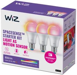 Philips SET 3x bec LED RGBW dimabil A60 E27/8, 8W/230V 2200-6500K Wi-Fi WiZ (WI0129)