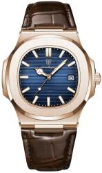 Poedagar Ceas barbatesc de mana Poedagar Fashion Quartz Casual Piele Maro Albastru Ceas