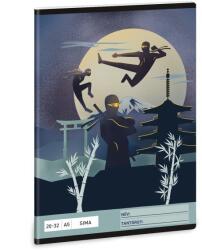 Ars Una A5-ös sima füzet - Ninjas in the dark