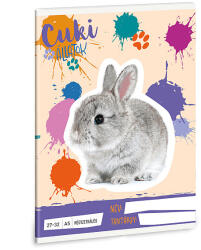 Ars Una A5-ös kockás füzet - Cuki állatok - Nyuszi