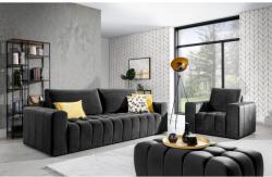 ELTAP Lazaro 3+1+puf lounge ülőgarnitúra szett, sötétszürke - sprintbutor