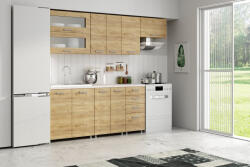 Mindigbútor Anton konyhaszekrény 240cm artisan színben - smartbutor