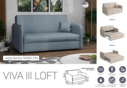 Mindigbútor VIVA LOFT III. előre nyíló rugós kanapé Mono 239 színben - smartbutor
