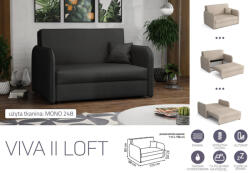 Mindigbútor VIVA LOFT II. előre nyíló rugós kanapé Mono 248 színben