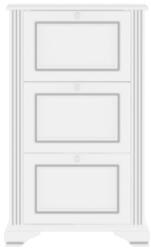 GERBOR White 019 cipősszekrény 3d havas kőris/ezüst fenyő - smartbutor