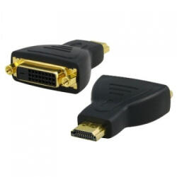 DeTech Преходник No brand, DVI F - HDMI, Черен - 17101