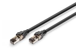 ASSMANN Cablaj patch RJ45-RJ45, Cat. 8.1, S/FTP, AWG 24/7, LSOH, 1 m, negru (DK-1843-010)