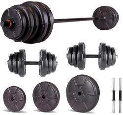 Progressive Set haltera si gantere reglabile de 70 KG Progressive ECG75