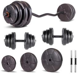 Progressive Set haltera si gantere reglabile de 70 KG Progressive ECGZ75