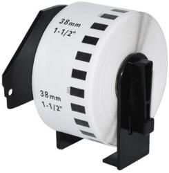 Makki съвместими етикети Brother DK-22225 - White Continuous Length Paper Tape 38mm x 30.48m, Black on White - MK-DK-22225 (MK-DK-22225) - megamag