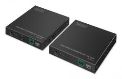 ASSMANN Extensor HDMI cu fibră optică 4K/60Hz prin IP 1G până la 40km/300m, HDMI Loop-Out, control IR - set (DS-55350)