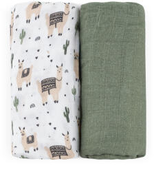 Petite&Mars Misty Llama Vibes 120x120 cm 2 db