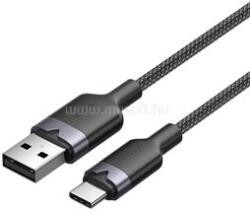 Vention USB-A 2.0/M -> USB-C/M, 1m, (fekete, 3A), kábel (CTNBF) (CTNBF)