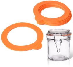 Orion 6 db-os tömítés készlet tégelyekhez, Orion, Szilikon, Narancs (180805)