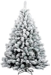 Kring Clinton műfenyő, havas megjelenéssel, 210 cm, 3D tűk, PP / PVC, fehér (KR-523210)