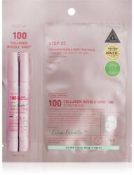 VT Cosmetics Collagen Reedle Shot 100 2 Step Mask kisimító és feszesítő maszk kétfázisú bőrápoláshoz 26.5 g