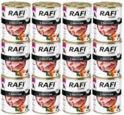Dolina Noteci Rafi Classic hrană umedă pentru câini cu curcan 12x800g