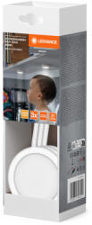 OSRAM Spot Puck - Bútor alatti kerek spotlámpa 3W, 250lm, 3000K melegfehér, 120° sugárzási szög, fehér kivitel, 65mm átmérő, IP20 (4099854396021)