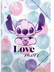 COOLPACK - A/3 műanyag gumis mappa - Disney Fashion - Stitch - Love more (76535PTR) (76535PTR)