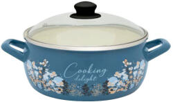 Metalac Cratita Metalac Blue Cooking Delight Capacitate 5L Diametru 24CM Capac Sicla Albastru (354008)