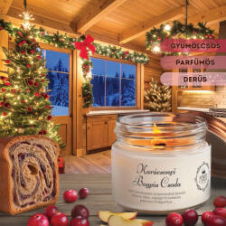 Aurora Candle Company Karácsonyi Bogyós csoda szójaviasz gyertya