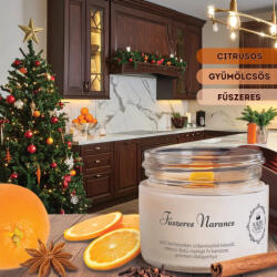 Aurora Candle Company Fűszeres narancs szójaviasz gyertya