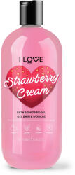 I Love Cosmetics Strawberies Cream Bath & Shower Gel 750 ml