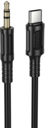 BOROFONE AUX Kábel BL25B Nice - Type-C to jack 3, 5mm - 1 méter fekete