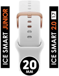 Ice Watch ICE smart 2.0, 1.7 - Fehér, rozé arany szilikon szíj - (023429) (023429)