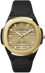 WATCHPEOPLE WP7 - Fekete, arany, női karóra - 43 mm - (700937) (700937)