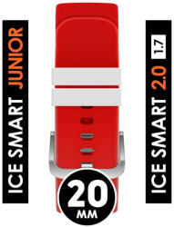 Ice Watch ICE smart junior 2.0, 1, 70 - Piros, ezüst szilikon szíj - 022317) (022317)
