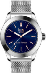 Ice Watch ICE Steel Solar - Ezüst, sötét kék, milanese szíjas, férfi karóra - 41 mm - (023794) (023794)