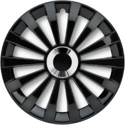Jestic 13" DÍSZTÁRCSA Meridian Ring Black 4 db, magasfényű fekete, krómozott gyűrű (JES13MERIDIARBL)
