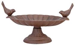 Esschert Design Öntöttvas Madáretető és -Itató, Két Kismadárral