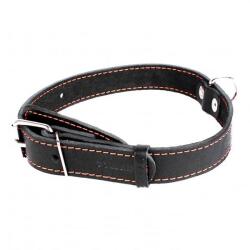 COLLAR Zgardă COLLAR, din piele neagră, pentru câini 38 - 50cm, 25mm